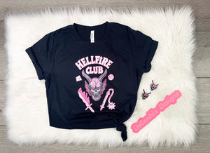 Pink Hellfire  tshirt kid/adult size