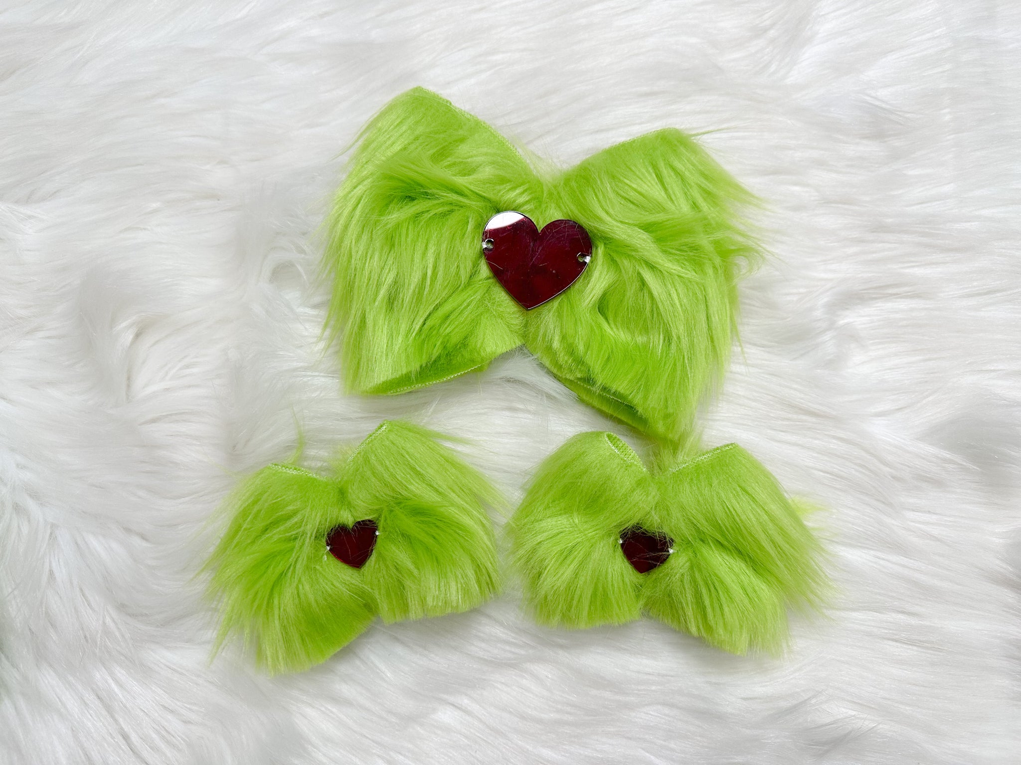 Mean one fur bow/ Piggies