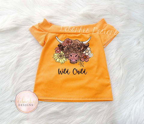 wild child Mustard makayla style top