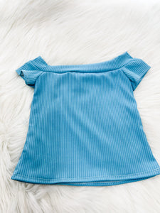 Teal  makayla style top