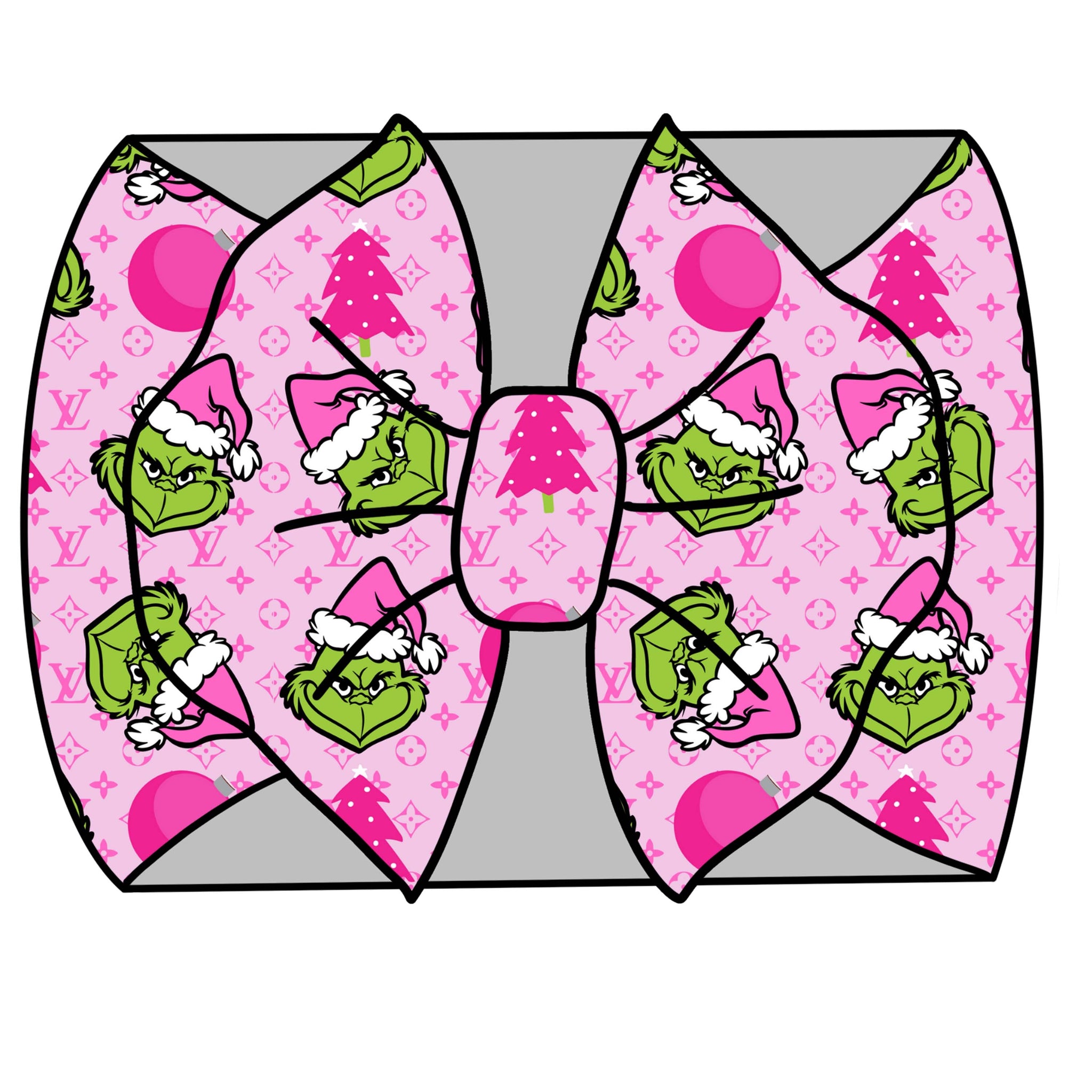 Pink grinch headwrap