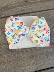 Colorful LV Headwrap/Top Knot