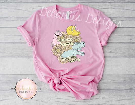 Dinosaurs tshirt kid\ adult