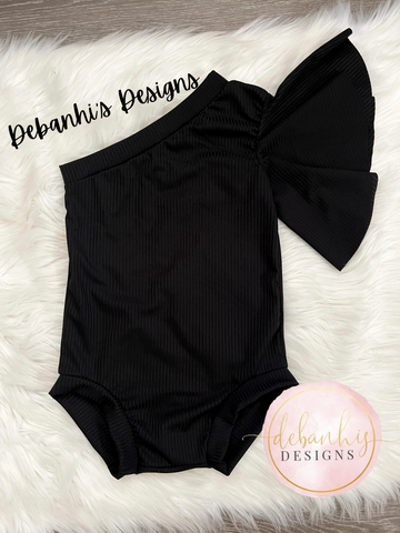Black One shoulder leo