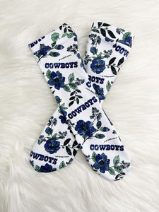Cowboys Florals knee socks