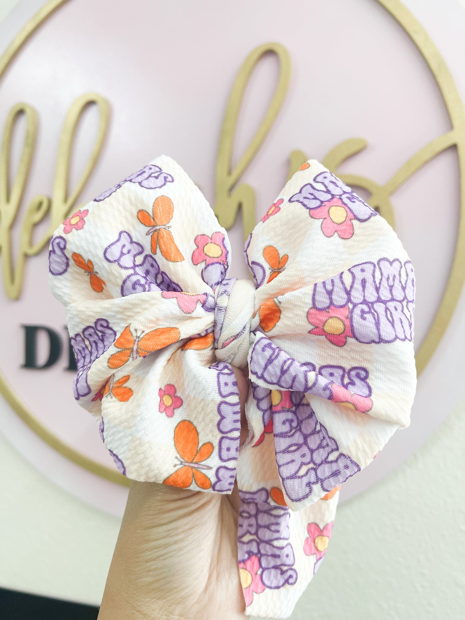 Spring Mamas girl headwrap