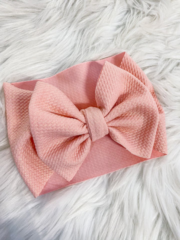 Pink shimmer headwrap