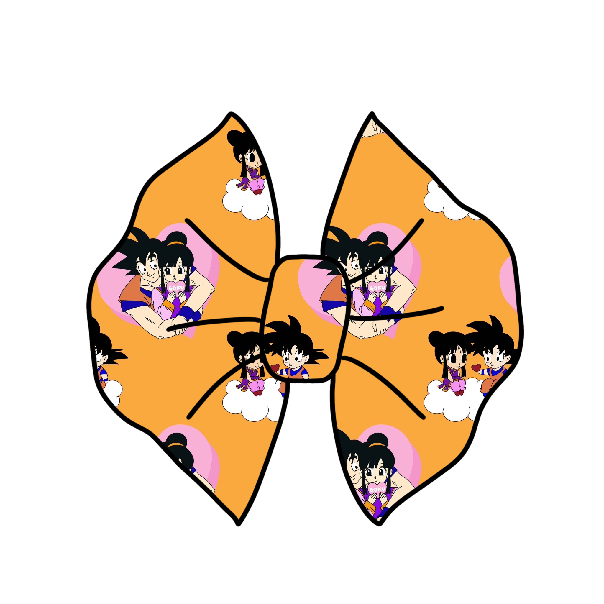 Dragonball z VDAY bow/ Piggies