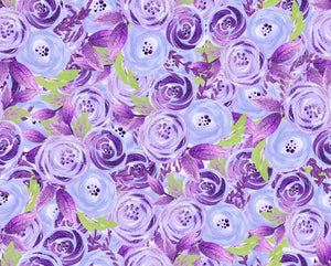 purple floral crop top