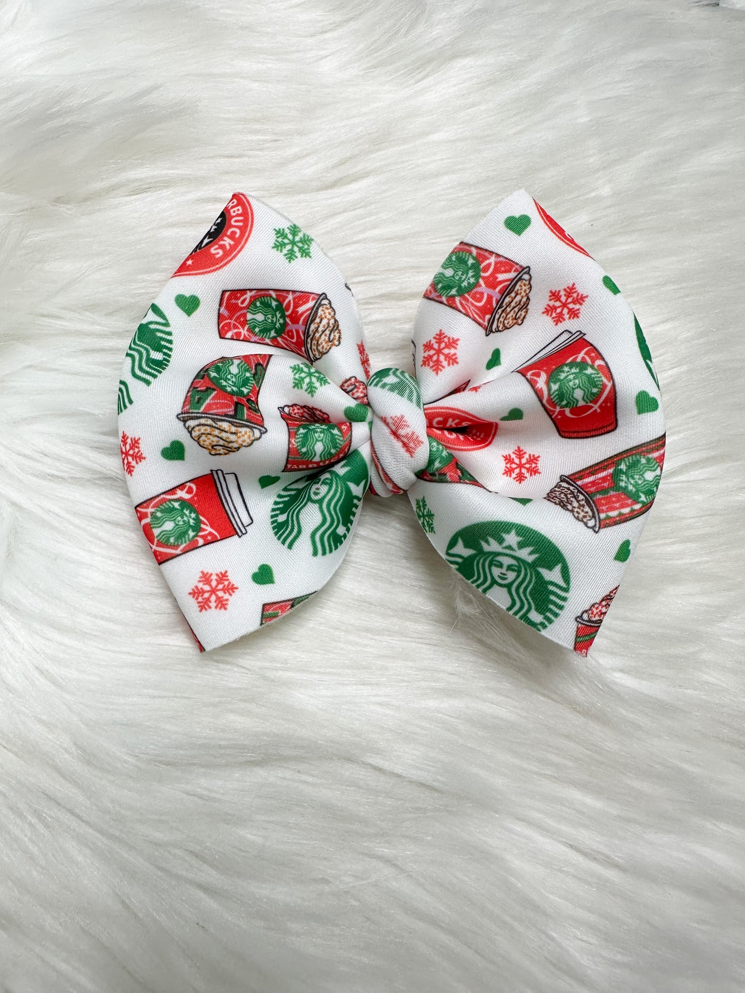 Starbucks christmas bow/ Piggies