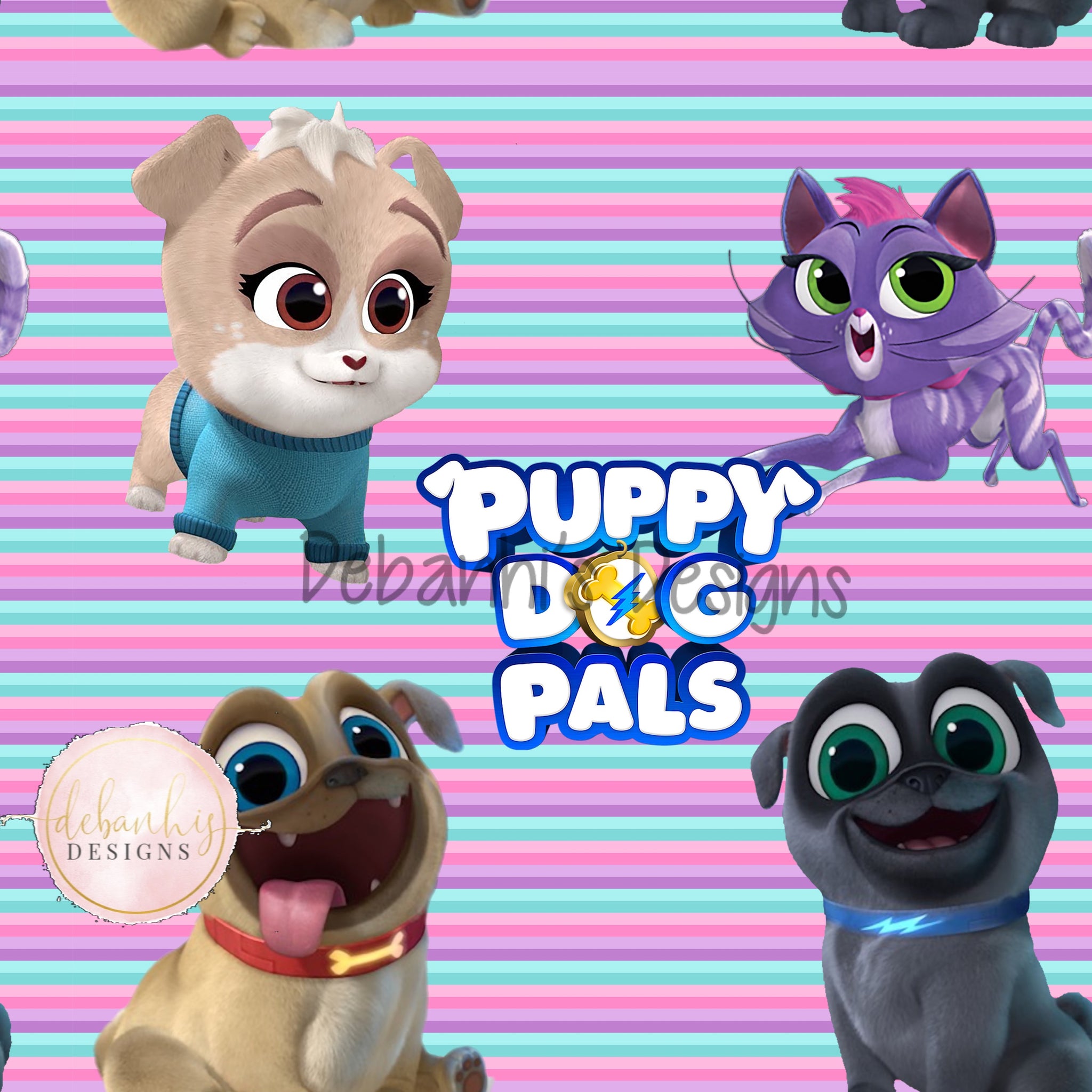 Puppy Pals bow/ Piggies