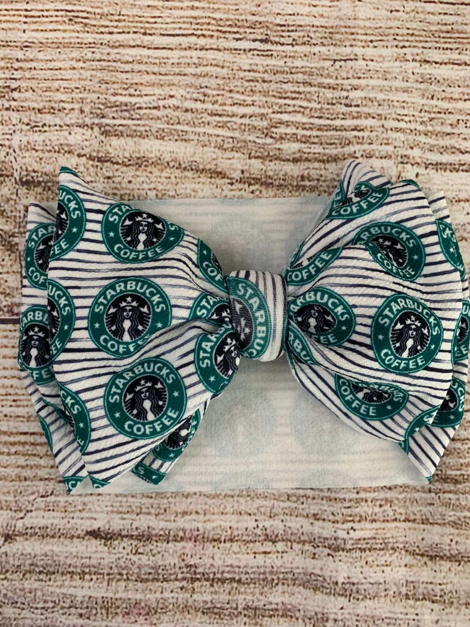 Starbucks stripes headwrap