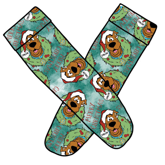 Scooby Christmas knee socks