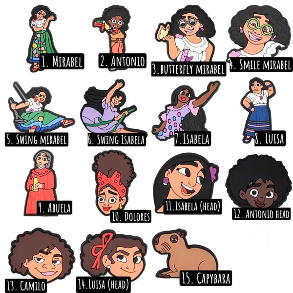 Encanto croc charms RTS