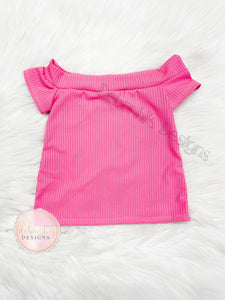 Pink makayla style top