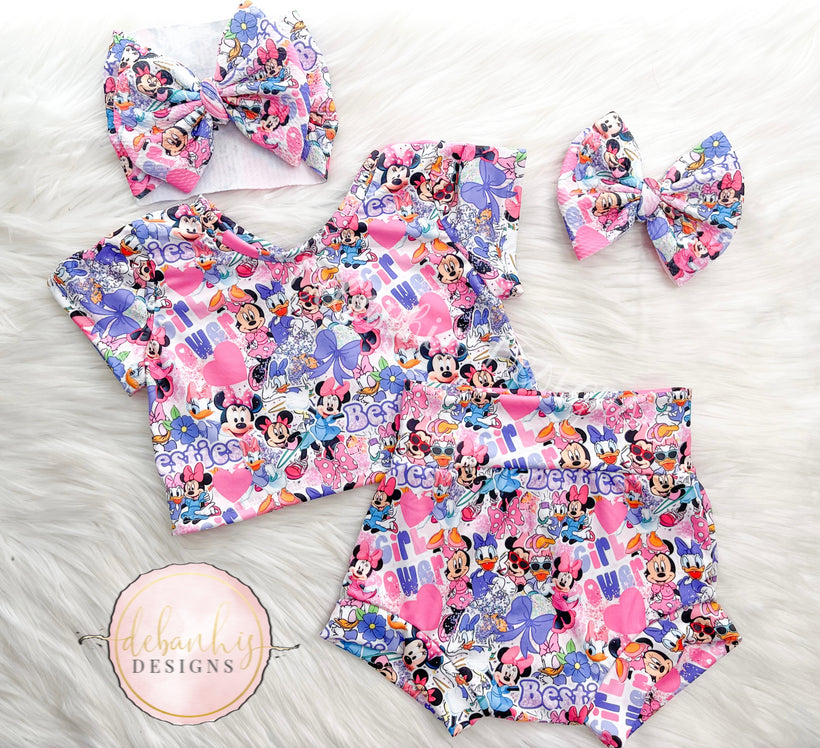 Crop top &amp; Bummies sets