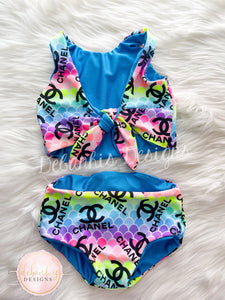 Mermaid scales Chanel Reversible Swimsuit