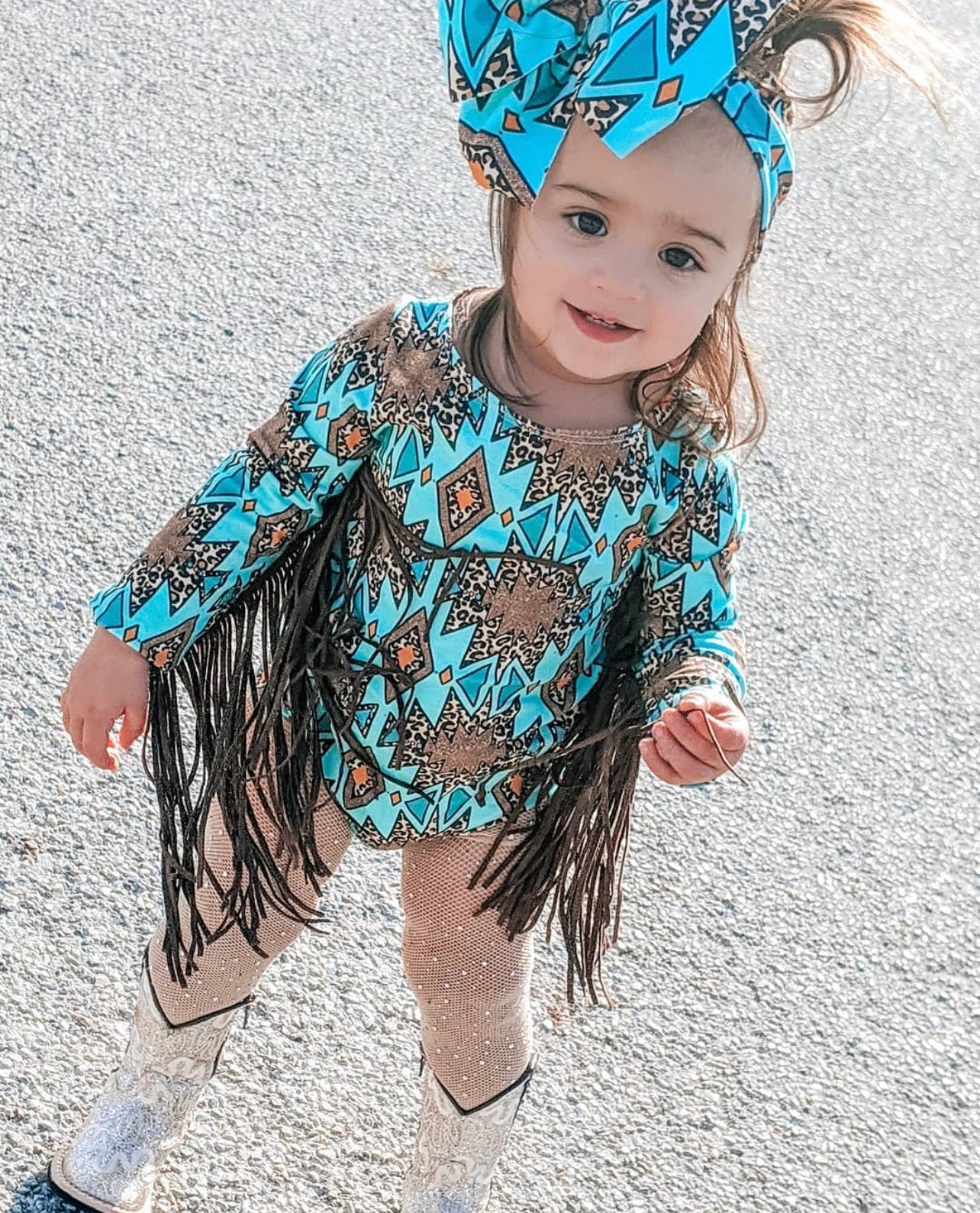 Turquoise & cheetah Leotard