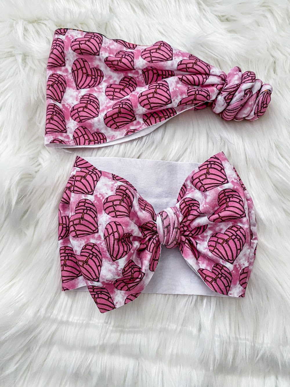 Heart Conchas Headwrap/Top Knot