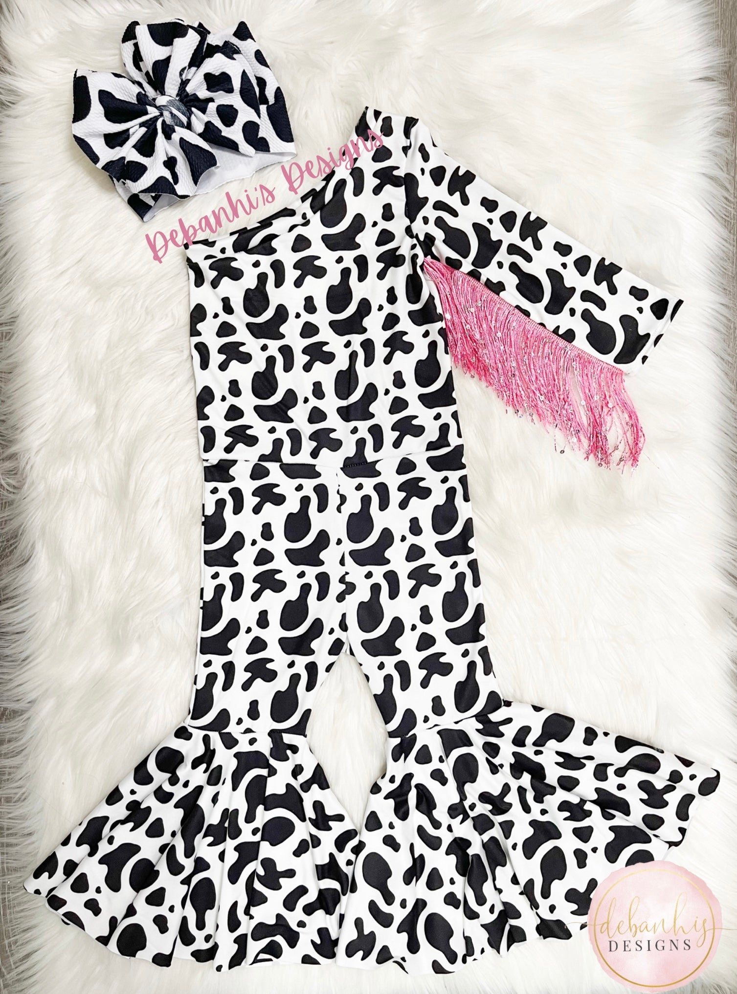 Cow print Romper
